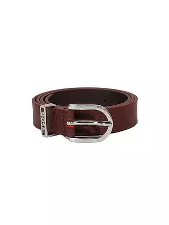 BOSS | Ceinture en cuir | rot